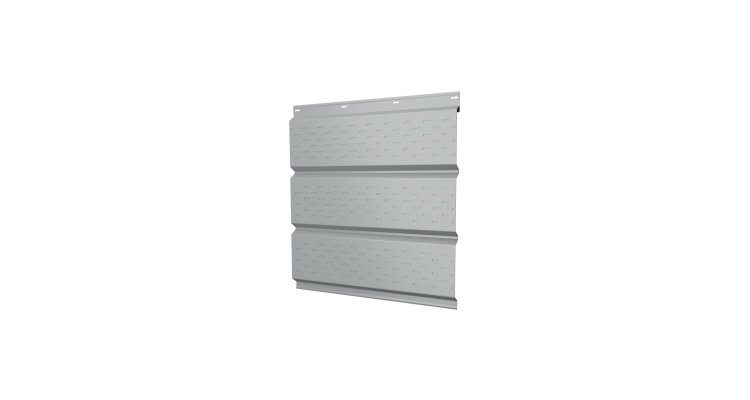 Софит металлический полная перфорация 0,5 Satin с пленкой RAL 7004 сигнальный серый