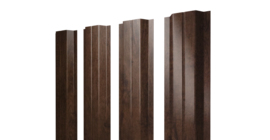 Штакетник П-образный A с прямым резом 0.45 Print Elite Antique Wood TwinColor