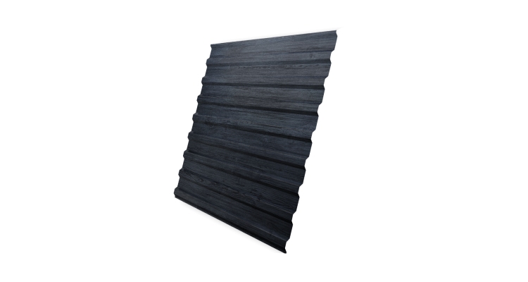 Профнастил С20B 0,45 Print Premium Grey Wood TwinColor