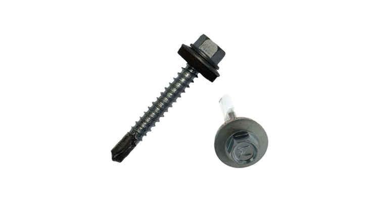 Саморез по металлу Daxmer 5.5х32 (250шт) сверло №3, RAL 7040