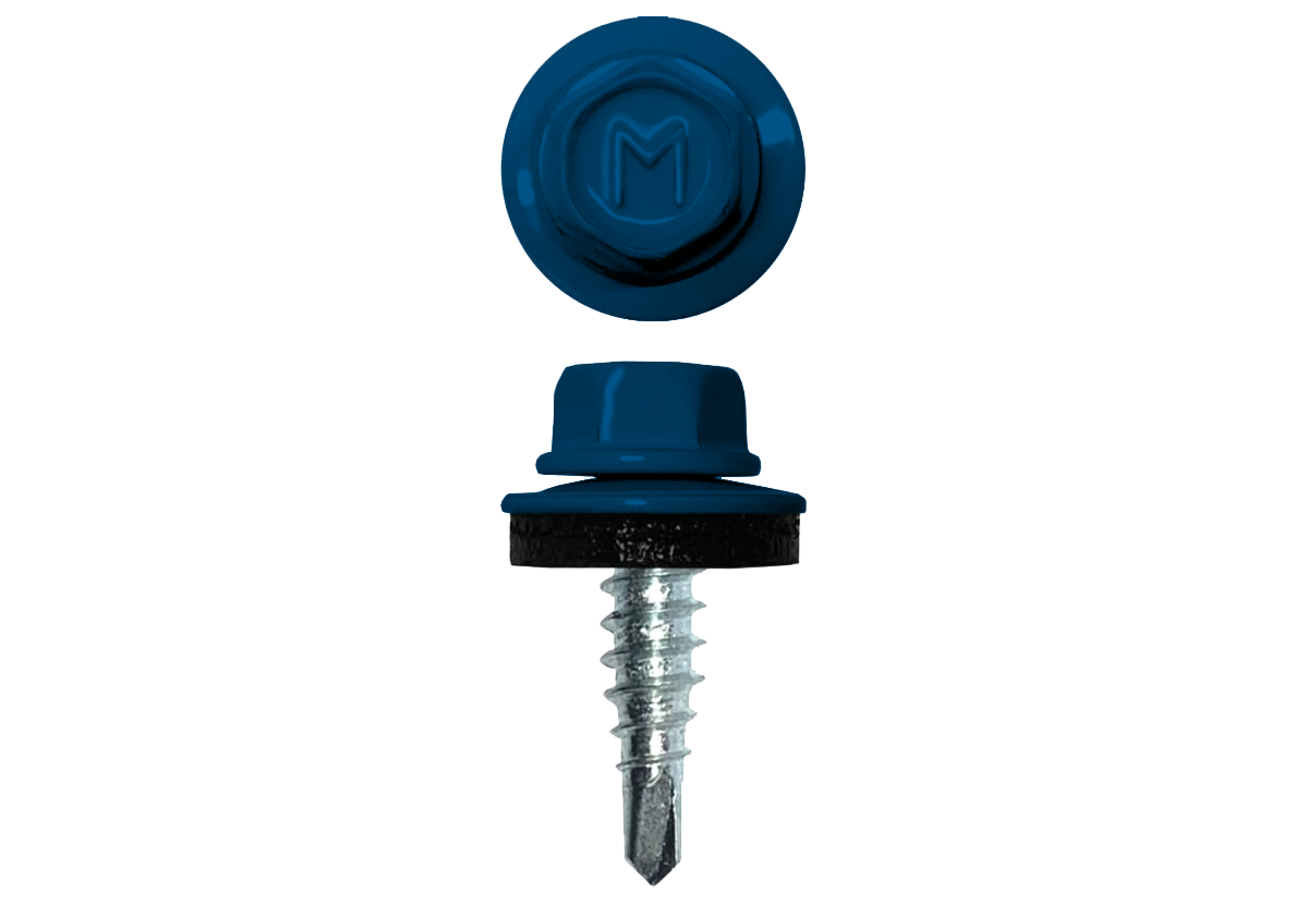 Саморез по металлу Daxmer 4.8х19 RAL 5005 (250) сверло №2