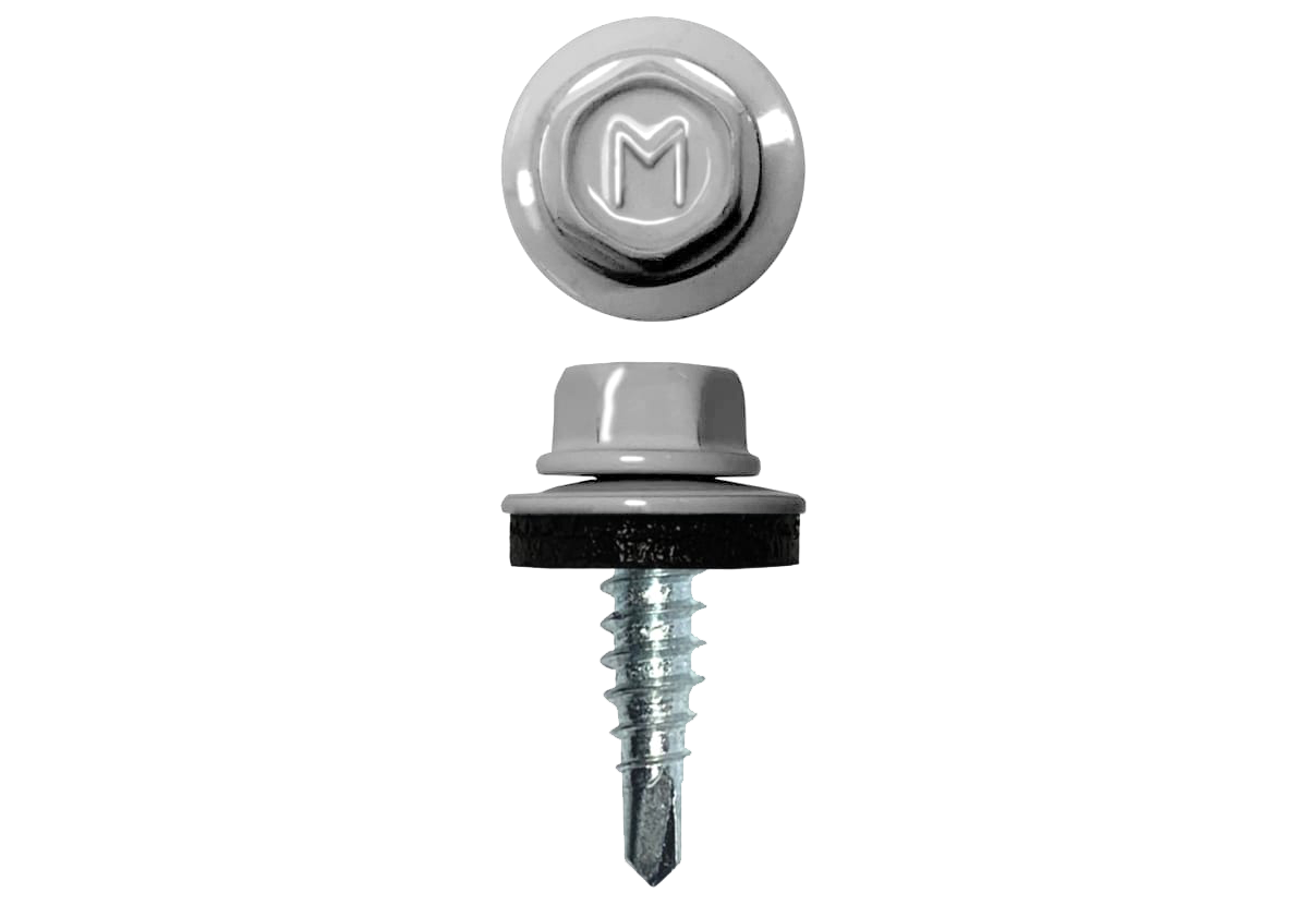 Саморез по металлу Daxmer 4.8х19 RAL 9003 (250) сверло №2