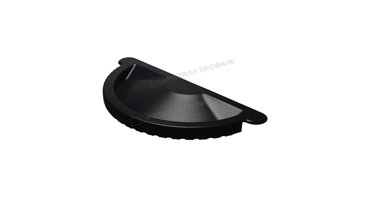 Заглушка желоба Металл Профиль PURMAN BLACK EDITION D125 RAL 9005
