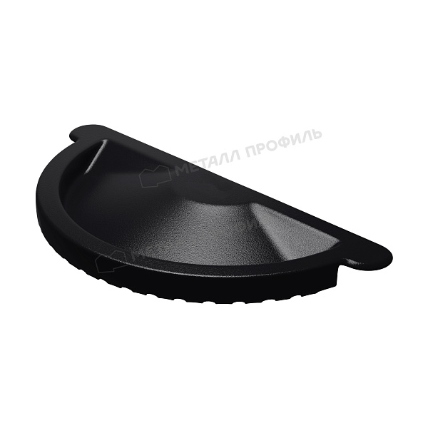 Заглушка желоба Металл Профиль PURMAN BLACK EDITION D125 RAL 9005
