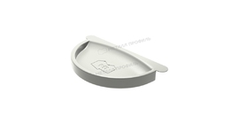Заглушка желоба Металл Профиль Foramina PUR D150 RAL 9010