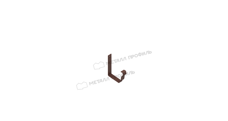 Держатель желоба карнизный Металл Профиль БЮДЖЕТ 120х86 RAL 8017