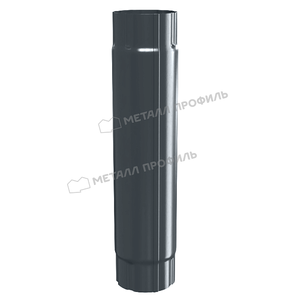 Труба соединительная Металл Профиль GS lite D90х1000 RAL 7024