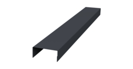 Крышка 45х20 жалюзи Texas 0,45 Drap TX RAL 7024 мокрый асфальт (2м)