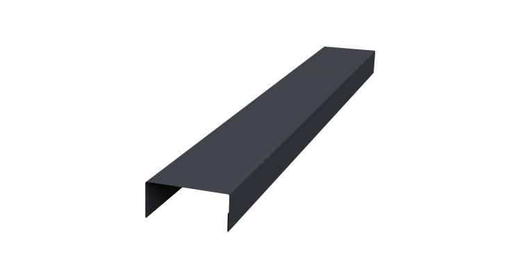 Крышка 45х20 жалюзи Texas 0,45 Drap TX RAL 7024 мокрый асфальт (3м)