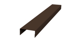 Крышка 45х20 жалюзи Texas 0,5 Atlas X RAL 8017 шоколад (2,5м)