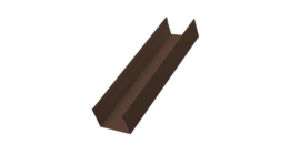 Стойка жалюзи Milan,Tokyo 0,45 Drap-double TX RAL 8017 шоколад (2м)